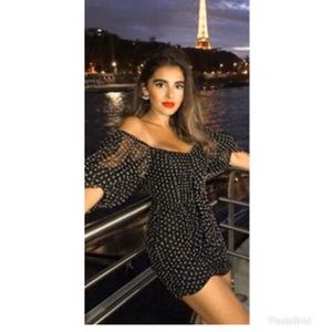 ZARA POLKA DOT TULLE DRESS